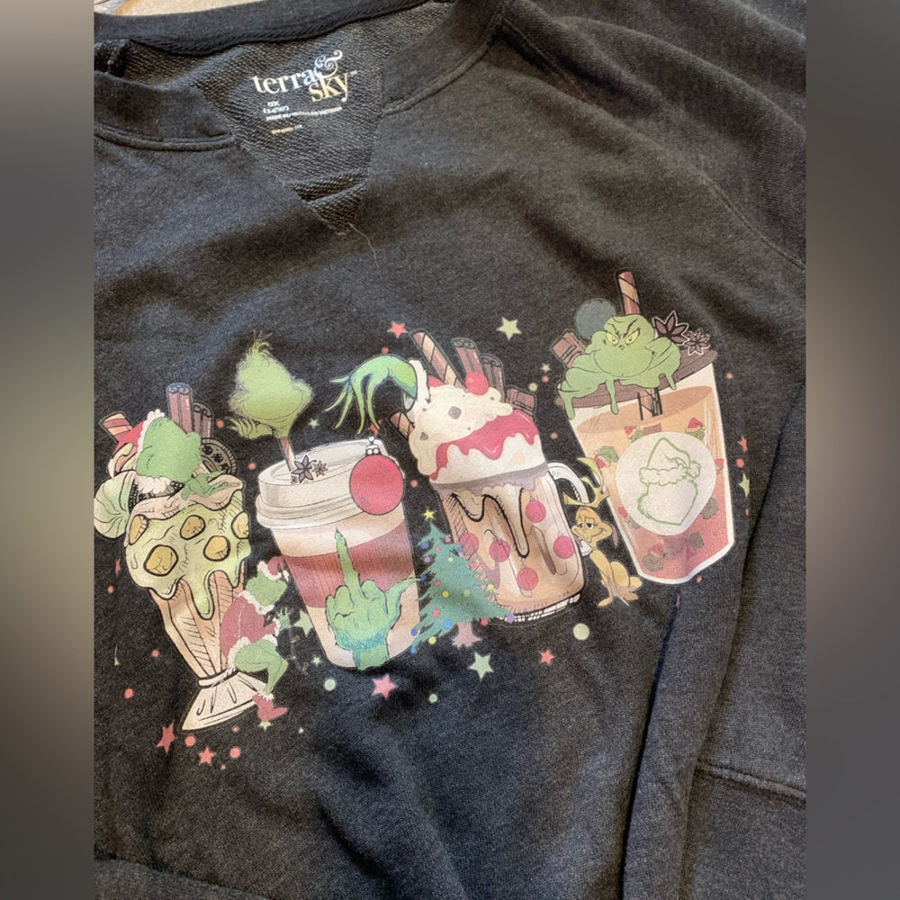 Terra & sky Grinch coffee long sleeve